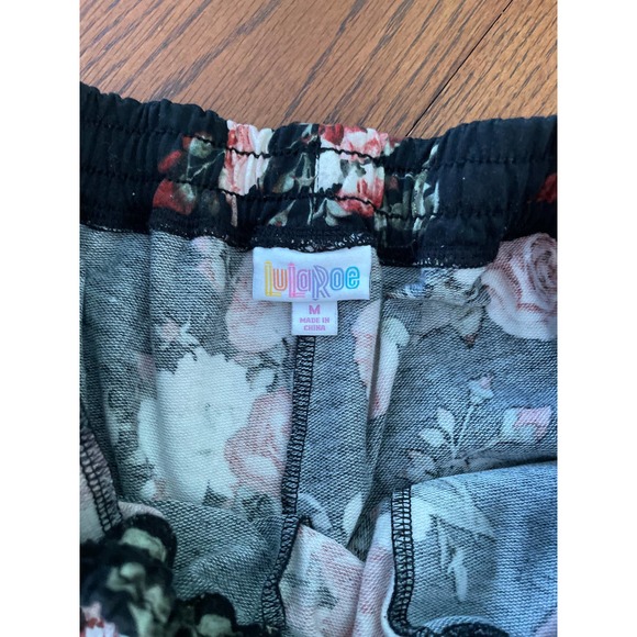Lularoe Floral Jax Joggers Size M - Picture 6 of 8